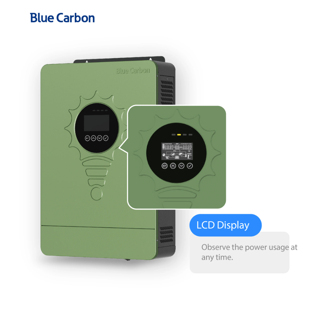 ⚡ Onduleur Solaire Blue Carbon 4kW — Off-Grid Monophasé avec MPPT