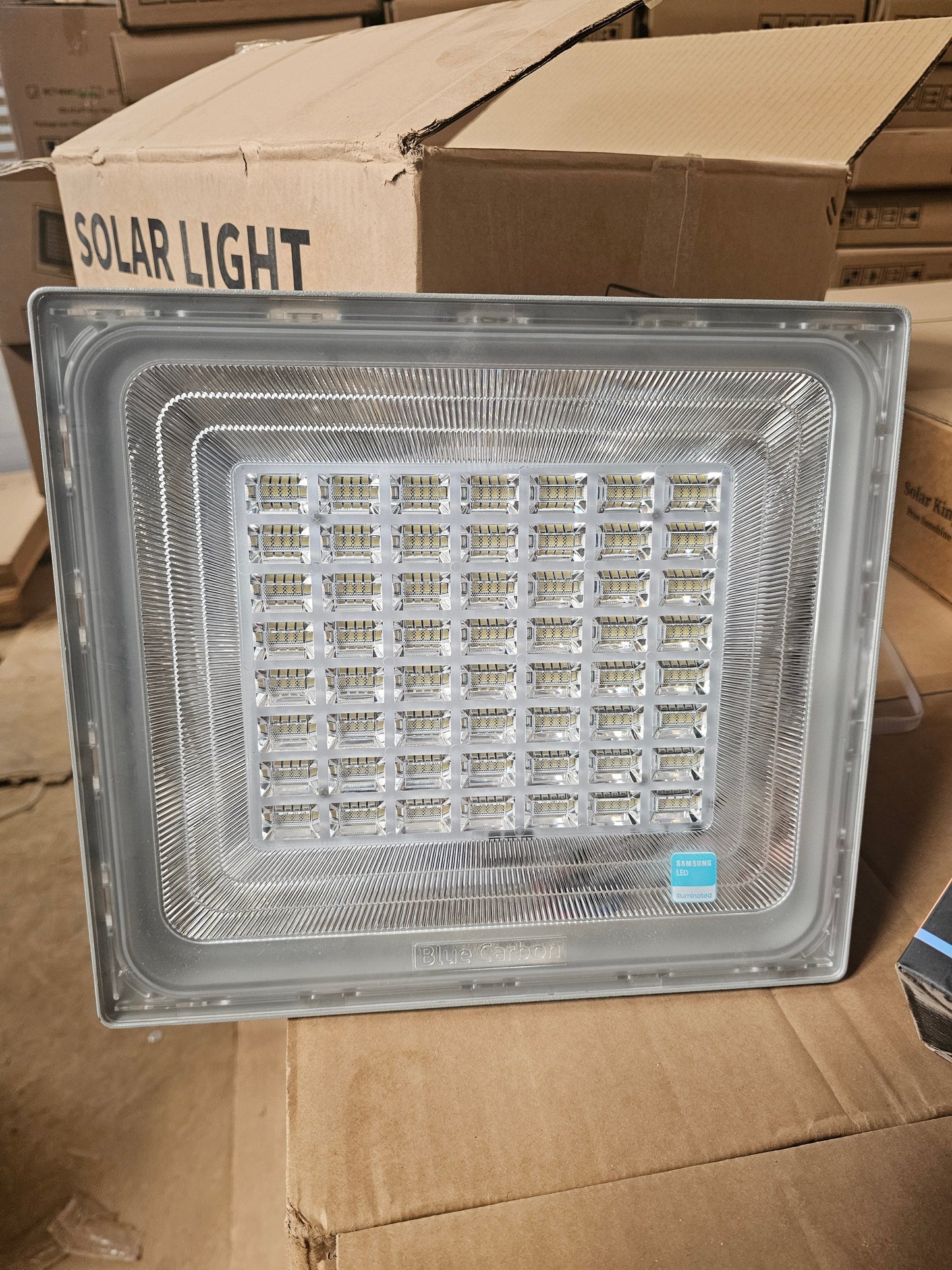 💡 Projecteur Solaire LED BC7-WW 6.0 — Blue Carbon avec Télécommande