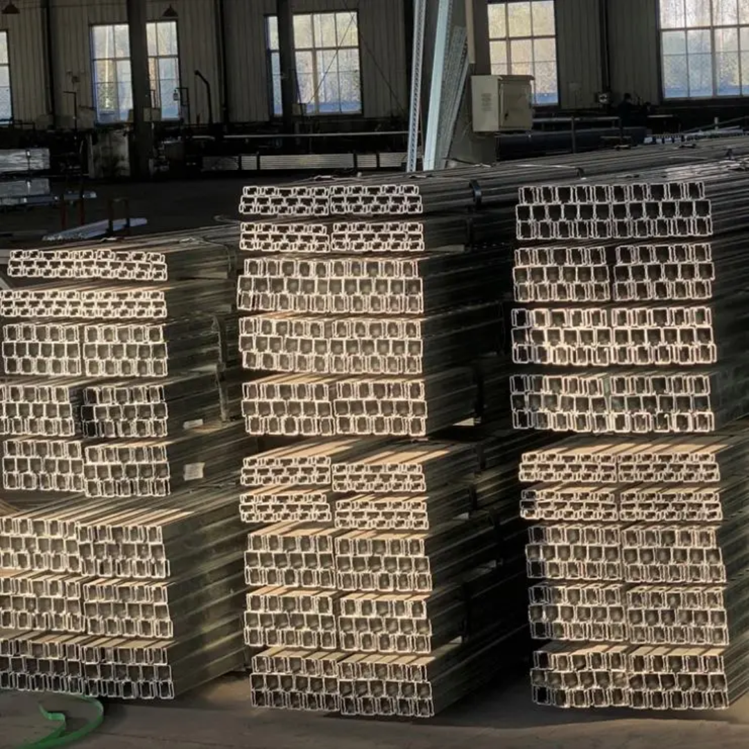 🔧 Support PV pour 6 Panneaux Solaires — Rail Aluminium Galvanisé