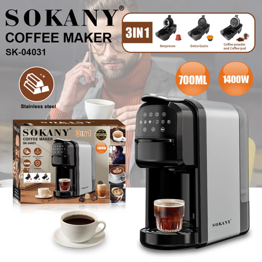 Machine à Café Multifonction SOKANY écran Tactile