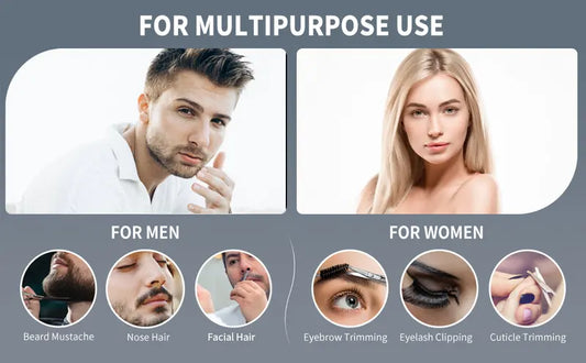 Stainless Steel Eyebrow and Eyelash Scissors for Women